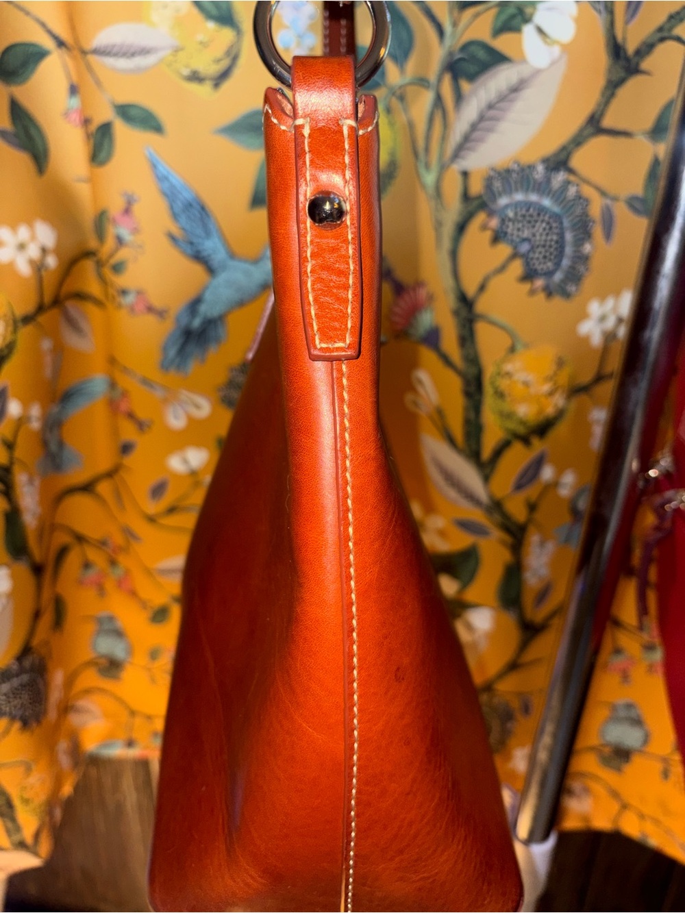 Dooney And Bourke Toscana Florentine Cognac Turnlock Hobo Purse - Picture 13 of 13